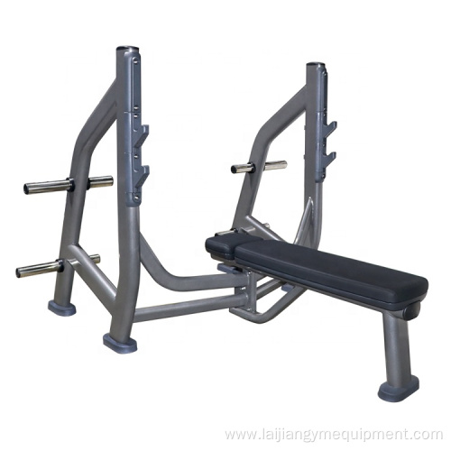 Flat bench press weightlifting gym workout machine